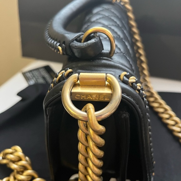 Authentic Chanel Black Small Boy Bag - Picture 12 of 15
